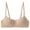 Brown, variant on HGIEYS Jelly Wireless Bras for Women Supportive Seamless Bra Push Up Comfort Soft Bralette No Underwire Full Coverage Bra