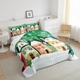 thumbnail image 3 of Feelyou Cartoon Cabin House 01, Christmas Festival Twin Comforter Sets, Winter Snow Reversible Bedding Set, Ultra Soft Home Decor,2 Pieces, 3 of 8