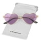 thumbnail image 2 of Gafas de Sol Polarizadas con Forma de Corazón para Mujer Gleyemor Doradas, 2 of 7