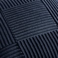 thumbnail image 2 of Fancy Homi Set of 2 Navy Blue Boho Decorative Throw Pillow Covers 18x18 inch for Living Room Bedroom Couch Bed Sofa, Modern Farmhouse Home Decor, Soft Striped Plaid Corduroy Accent Cushion Case, 2 of 5