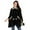 Black, variant on Women Wrap with Hat & Gloves- Winter Collection - Warm Wraps for Women