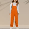 thumbnail image 5 of Mercatoo Boy's Girl's Straight Leg Jumpsuit Loose Fit Casual Bib Overalls Sleeveless Multi Color Kid's Toddlers with Pockets Overalls, 5 of 6