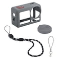 thumbnail image 3 of Para DJI Action 5 Pro Funda Protectora Silicona Tapa Lente Y Cordón (gris), 3 of 8