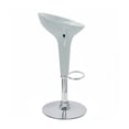 thumbnail image 2 of Alpha Contemporary Bombo Style Adjustable Barstool - Silver Spoon, 2 of 2