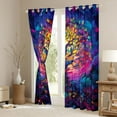 thumbnail image 3 of Castle Fairy Teens Tree Of Life Curtains Pack of 2 (42x84 Each),Exotic Style Curtains Blackout,Bohemian Theme Bedroom Curtains,Lightweight Room Decor, 3 of 6