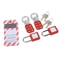 Lockout Tagout Kit with Safety Padlock Set Electrical Hasp Rustproof