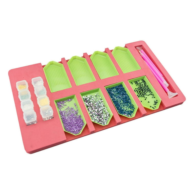 Confetti Stackable Diamond Art Tray, Seven Trays in One for