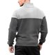 thumbnail image 5 of Ceisia Men's Regular-Fit Stand-Collar Half-Zip Color-Blocked Argyle-Textured Polyester Pullover Gift, 5 of 6