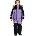 thumbnail image 2 of ATOGUTA Ski Suits for Kids Girls Boys Winter Snowboard Suit Girls Waterproof Ski Coat Size 1T-15, Purple, 2 of 6