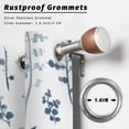 thumbnail image 2 of Outdoor Curtains for Patio Waterproof, Blue Botanical Outdoor Privacy Panels Grommet, Watercolor Spring Floral Summer Leaf Blackout Outside Curtains for Porch/Cabana/Pergola/Gazebo 54"x108", 1 Panel, 2 of 8