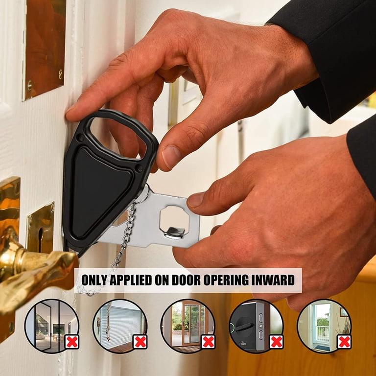 Portable Door Lock Unbranded Extra Lock for Privacy Safety in