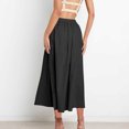 thumbnail image 5 of Skirts For Women Sevevn Womens Midi Length Skirt 2025 Business Casual Flowy A Line Skirts with Pockets Teacher Outfits High Waisted Skirts For Women, 5 of 8