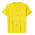 thumbnail image 5 of Plus Size Summer Shirt for Women Casual Printed Short Sleeve Crew Neck Tshirt Trendy Lighweight Tops (XS, Yellow), 5 of 8