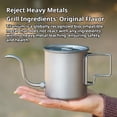 thumbnail image 5 of Titanium Camping Kettle, 420ml Pour Over Coffee Tea Boiler, 5 of 10