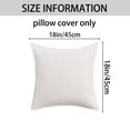 thumbnail image 6 of Unique Bargains Solid Chenille Decorative Throw Pillow Covers Pack of 2 White 18" x 18", 6 of 6