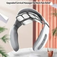 thumbnail image 4 of Portable Electric Neck Massager Cervical Massager for Neck Relaxation Pain Heating Therapy 5 Massage Modes 18 Levels Intensity 15min Timing Built-in Rechargeable Battery Voice Broadcast R, 4 of 6