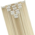 thumbnail image 5 of Qlenkay Clip in Hair Extensions Synthetic Hair 7 pcs Double Weft Long Wavy Straight Hair Extension for Women, 5 of 8