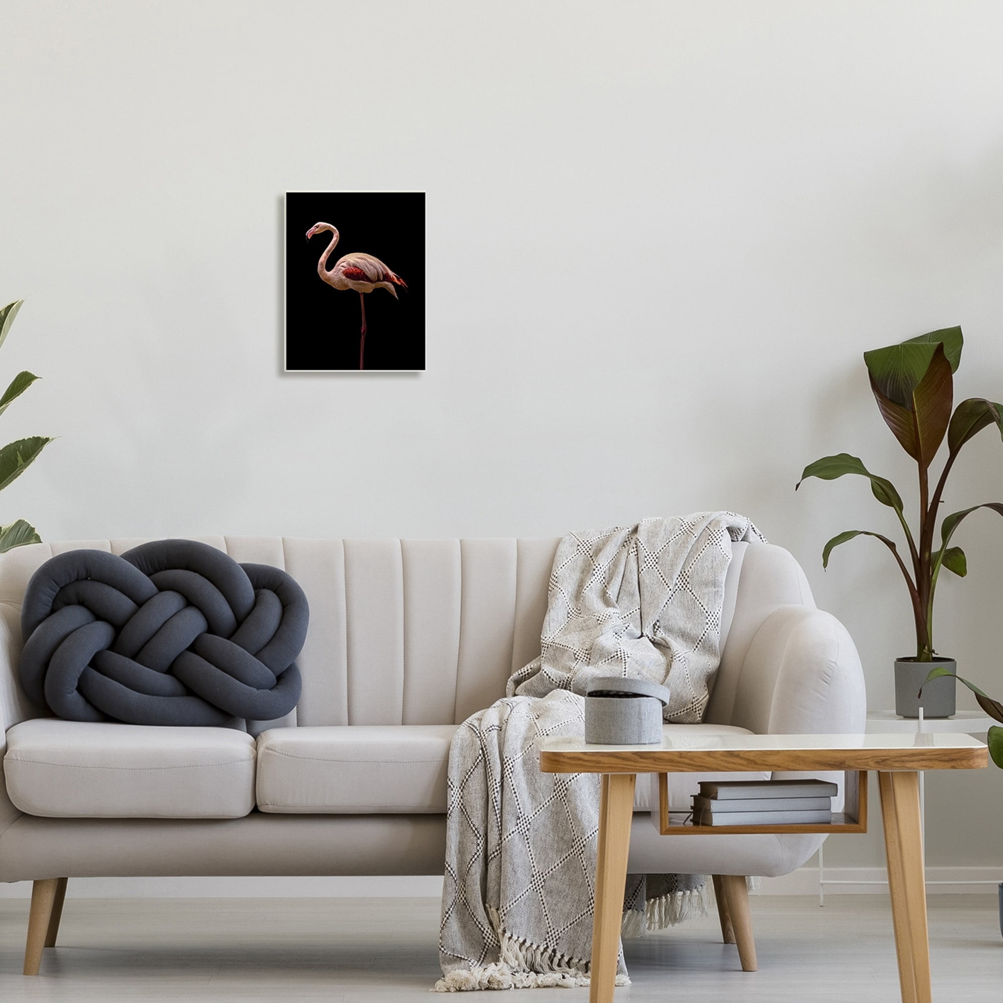 Stupell Industries Striking Pink Flamingo Portrait Detailed Photography Unframed Art Print Wall Art, 13x19, by Incado
