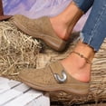 thumbnail image 5 of Bkhluea Women Floral Cutout Metal Accent Mules Slip On Comfortable Footwear For Office Work Daily Casual Outdoor Activities, 5 of 7