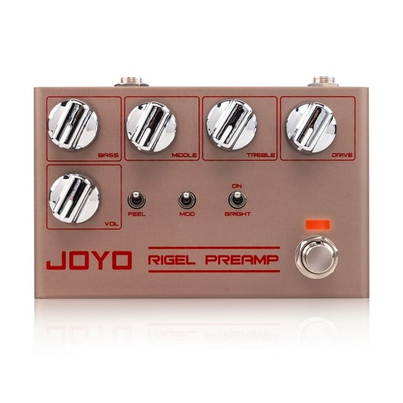 JOYO R-24 High Gain Overdrive Guitar Pedal Amplifier Simulation 3-Band EQ Clean Tone