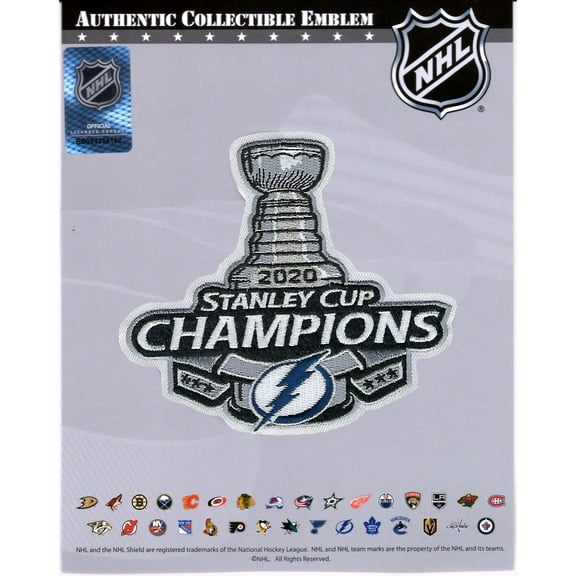 Tampa Bay Lightning Unsigned National Emblem 2020 Stanley Cup Champions Jersey Patch