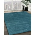 thumbnail image 2 of Ahgly Company Indoor Square Contemporary Dark Cyan Green Abstract Area Rugs, 5' Square, 2 of 6