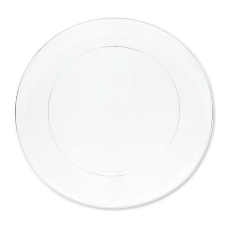 Clear Round Platter, 14", Plastic Material, Party Plate, by Way to Celebrate
