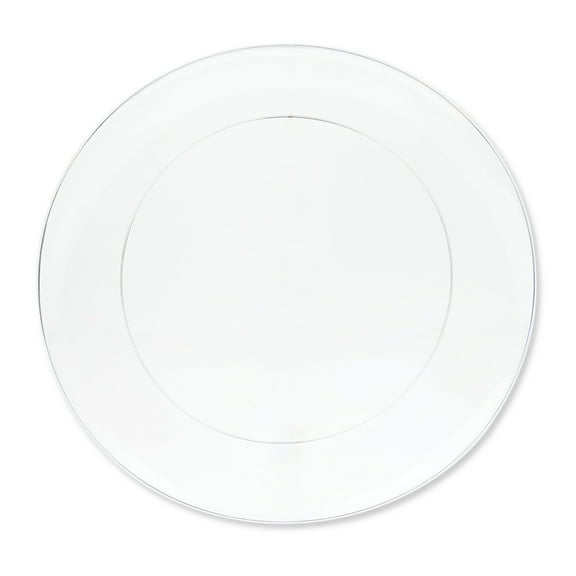 Clear Round Platter, 14", Plastic Material, Party Plate, by Way to Celebrate