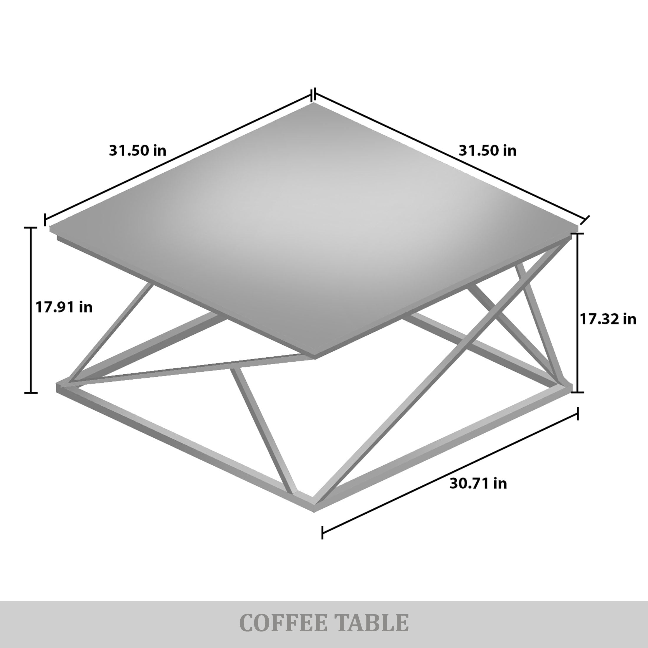Castle Place Shabby Chic 3- Pieces Coffee Table Set, Light Oak