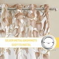 thumbnail image 6 of Eucalyptus Leaves Kitchen Curtains Window Panels, Khaki Summer Botanical Weeping Insulated Window Treatment Curtain, Grommet Curtains for Bedroom/Living Room/Bathroom, 2 Piece 52"Wx63"L, 6 of 8