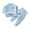 0-Blue3105, variant on WOYY Boys Thermal Underwear Sleepwear Long Sleeve Top High Waisted Pants Outfits Base Layer Children's Clothes Sets, Sizes 3M-4T