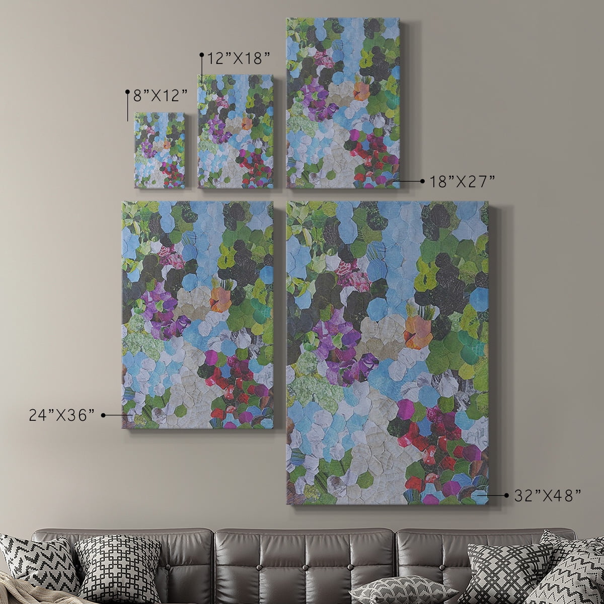 Iris Garden Premium Gallery Wrapped Canvas - Ready to Hang
