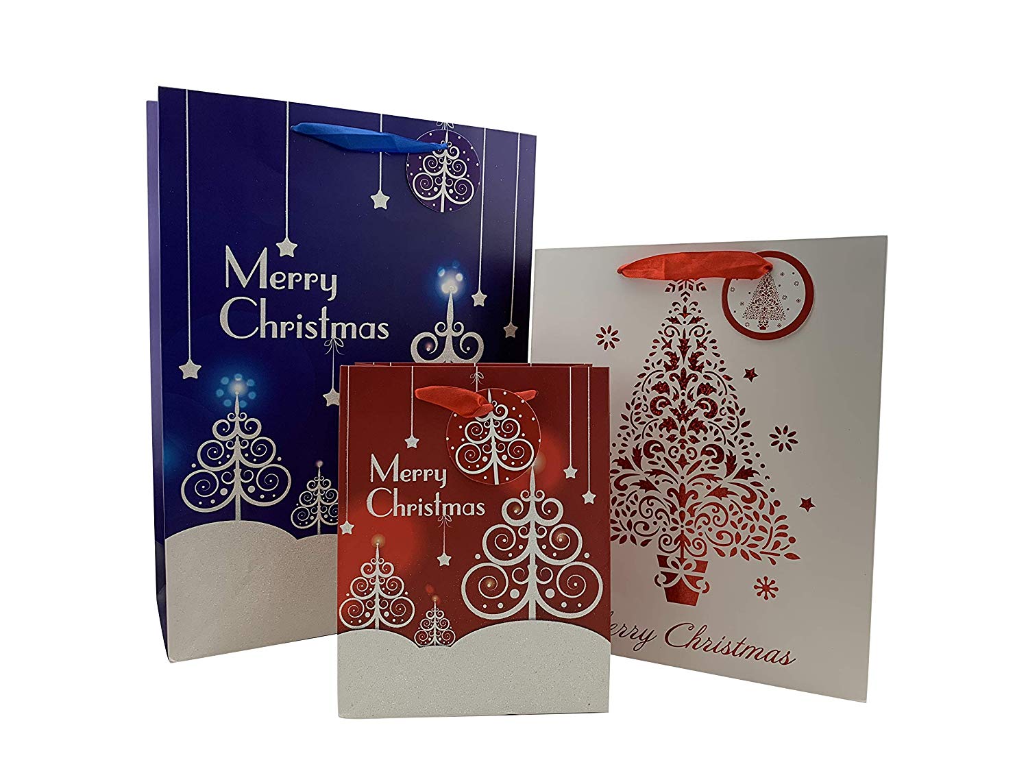 GiftWrap Etc. 15-Piece Christmas Gift Bags, Assorted Sizes photo 7