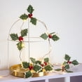 thumbnail image 5 of Mouliraty Red Berry Christmas Lighted Garland, Christmas Leaf Red Fruit Small String Lights Christmas Decoration String Lights Can Be Used for Patio and Room Indoor Decoration, 5 of 6