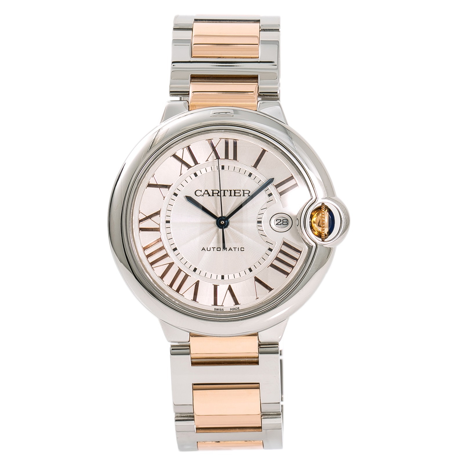 Pre-Owned Cartier Ballon Bleu W6920095 Steel 42mm Watch (Certified  Authentic \u0026 Warranty) - Walmart.com