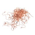 thumbnail image 2 of HILABEE 4x100Piece Brass Earring Hooks Hook Ear Wires French Wire Hooks Rose Gold, 2 of 8
