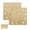 Deep Brass, variant on Mega Handles | Square Barrel Hinges | Satin Nickel | 2 Pack