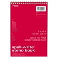 thumbnail image 3 of Mead Spell-Write Wirebound Steno Book 80 Sheets Green Paper 6 x 9 - Memo, 3 of 6