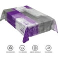 thumbnail image 6 of 60x84inches Purple and Grey Modern Table Cloth Abstract Art Painting Rectangle Tablecloth Spillproof Wipeable Lavender Fabric Table Cover for Kitchen Dining Room Wedding Buffet Party Supplies, 6 of 7