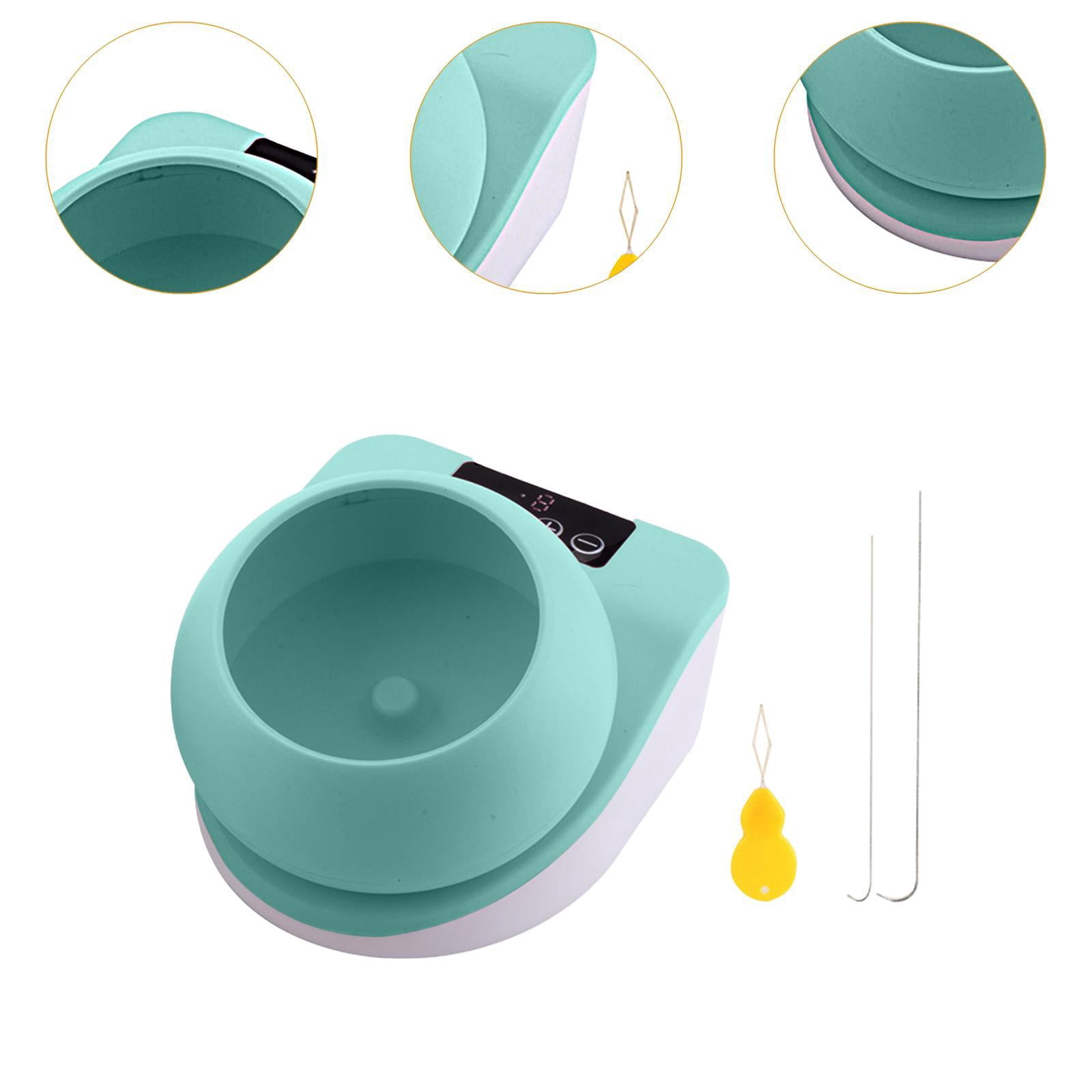Milageto Automatic electric bead stringing machine, for efficient clay bead stringing, Green