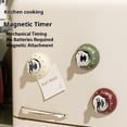 thumbnail image 4 of Toystoory Reloj despertador magnético de acero inoxidable, temporizador mecánico, artículo esencial de laboratorio Cocina y Comedor verde, 4 of 6