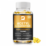 Beworths Acetyl L-Carnitine Capsules 1500mg High Potency for Energy & Memory - Increase Performance & Boost Metabolism - 120 Capsules