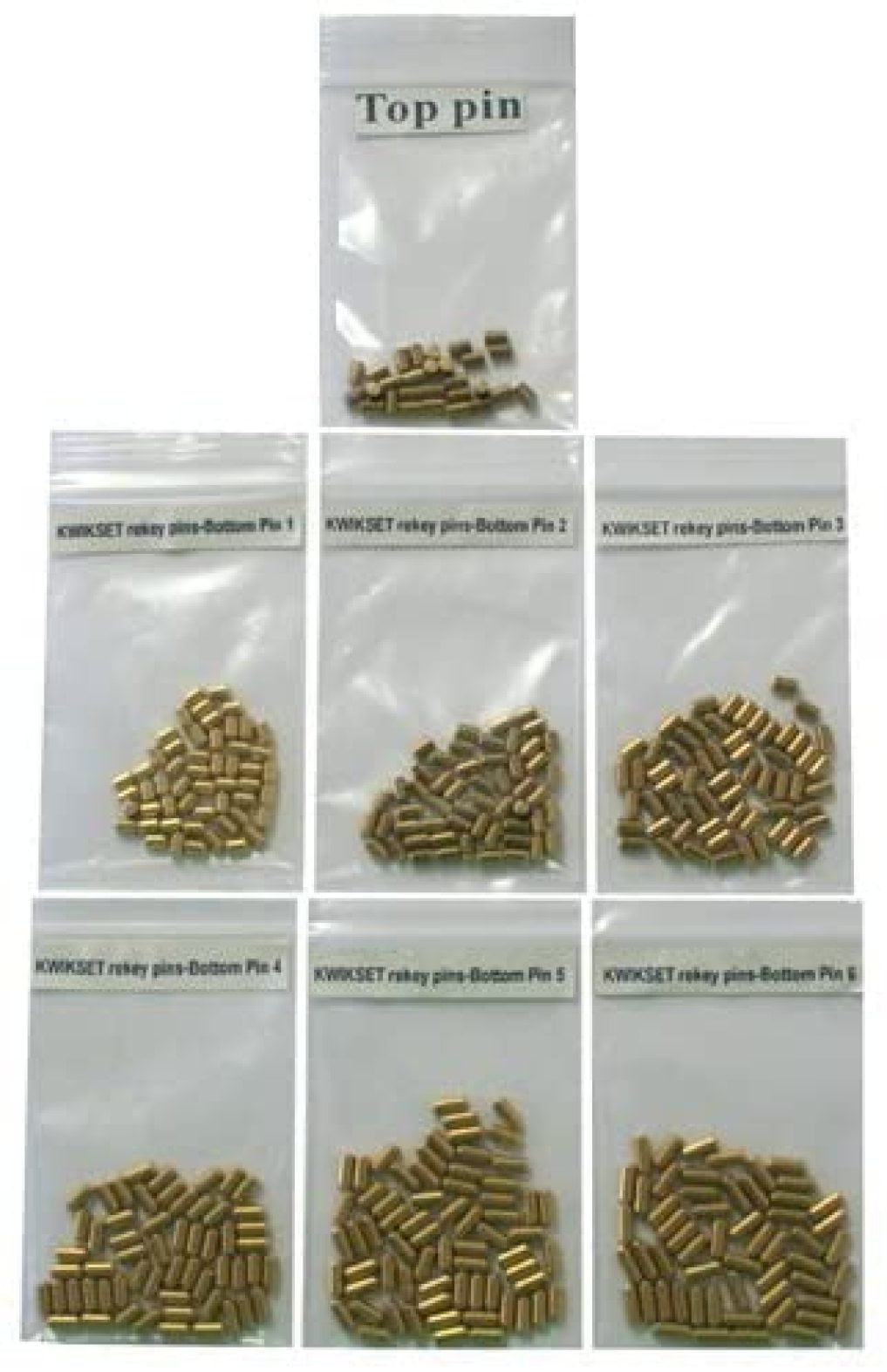 100 Pieces PC Schlage Rekey Bottom Pins #8 Locksmith Rekeying Pin Key Kits 