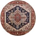 thumbnail image 1 of Ahgly Company Indoor Round Mid-Century Modern Camel Brown Geometric Area Rugs, 3' Round, 1 of 6