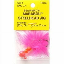 BEAU MAC STEELHEAD AND SALMON JIG DOUBLE BEAD JIG - CERISE 1/4 OZ