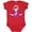 Red, variant on Inktastic Pilot Girl, Airplane, Plane, Flying, Brown Hair Girls Baby Bodysuit