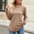 thumbnail image 4 of Towmus Womens Sweaters Dressy Pleated Womens Tunic Tops Casual Blouses Fashion Long Sleeve Shirts for Women, 4 of 6