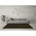 thumbnail image 3 of Ahgly Company Indoor Square Solid Brown Modern Area Rugs, 6' Square, 3 of 4