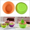 thumbnail image 2 of 18Pcs Silicone Cupcake Liners, Reusable Silicone Baking Cups, Non Stick Muffin Liners, 3 Shapes Pack of 18, 2 of 5