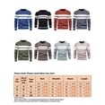 thumbnail image 2 of Frontwalk Men Sweater Crew Neck Jumper Tops Striped Knitted Sweaters Mens Loose Pullover Long Sleeve Gray Blue M, 2 of 2